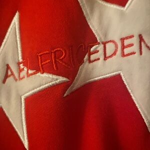 Aelfric Eden Red and White Star Embroidered Shirt